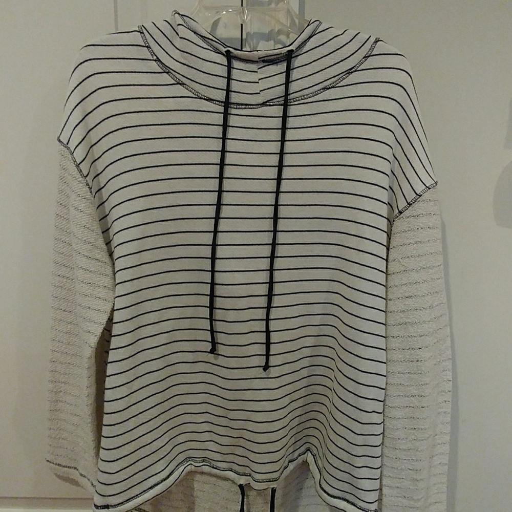 Stripped hoodie one size fits all